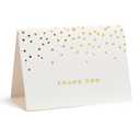 Gartner Studios Gold Foil Dots Thank You Cards, Ivory and Gold Foil Blank Thank You Notes, 3.5 x 5, Set of 50 Blank Notecards with Envelopes (13745)