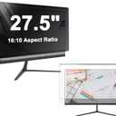 Hanging Privacy Screen Filter for 27.5 inch Computer Monitor | Glare Blue Light Blocking Screen Protector Cover, Anti-Peep Monitor Privacy Screen for 16:10 Widescreen PC Monitor