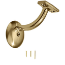 khtumeware 2 Pack Champagne Bronze Hand Rail Bracket Heavy Duty Hardware for Stairways, Home or Office Vintage Stair Support Handrail Brackets