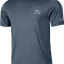 NORTHYARD Men's UPF 50+ Sun Protection Shirt Short Sleeve Swim Rash Guard SPF UV Athletic Workout Running T-Shirt (Black, S)
