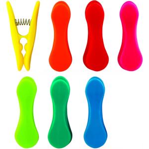 JACENT CULINARY ELEMENTS RAINBOW BAG CLIPS 7 Ct.