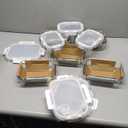 VERONES 10Pack Glass Meal Prep Containers, Airtight Glass Lunch Containers,Stackable Food Storage Containers Set with Lids,Exclusive of BPA, for Microwave,Oven, Freezer&Dishwasher Friendly,White