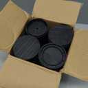 Furniture Risers Bed Risers Heavy Duty 1 inch, 2 inch, 3 inch, 4 inch Round Adjustable Bed Lifts Riser for Desk Legs Table Couch Sofa Chair Refrigerator Washing Machine (1+1+1 Inch, Black, 8 Pack )