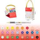 EpenGo Acrylic Paint Markers Set | Professional Art Marker & Paint Pens - Markers for School & Coloring | 60 Colors for Rock/Glass/Wood/Paper/Ceramic DIY Crafts (24-Color Set)