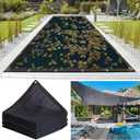20x40FT Pool Leaf Net Cover Rectangle Swimming Net Covers Fine Mesh Pool Screen Cover with Reinforcement Edge for Above Ground Thicken Leaf Netting for Pools,Patio, Garden,Parking Sheds