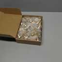 Therwen 50 Pcs Cabinet Knobs Brass Round Drawer Pulls Closet Door Knobs Mushroom Dresser Solid Hardware with Screws for Kitchen Cupboard Bedroom(Gold) (1.18 Inch)