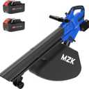 Battery Operated Leaf Vacuum Mulcher for Driveway with Charger