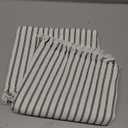 ZWJD Throw Pillow Covers 26x26 Set of 2 Striped Pillow Covers with Fringe Chic Cotton Decorative Pillows Square Cushion Covers for Sofa Couch Bed Living Room Farmhouse Decor (Black)
