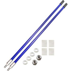 C CLINK 24''Snow Plow Blade Markers Guides Blue 304 Stainless Steel Vertical Stud Bracket for Most Blizzard Boss SNO-Way Western Meyer Polaris plow Mark The Edge of The Plow