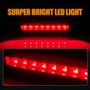 Third 3rd Brake Light LED for 2010-2016 Dodge Journey, High Mount Rear Brake Lights Assembly for 10-16 Journey, Waterproof Center Cab Lamp Stop Light (Black)