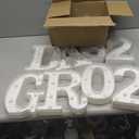 Forwe 2026 Graduation Decorations, 8 LED Marquee Light Up Letters GRAD 2026 Kindergarten High School College Graduation Decorations Party Supplies (White)