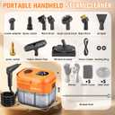 Upgraded 1.8Qt Handheld Steam Cleaner for Home Cleaning,6-Levels Adjustable Pressurized Handheld Steamer, Protable Hand held Steamer for Cleaning 10s Heat-Up, Protable Steam Cleaners Handheld for Home