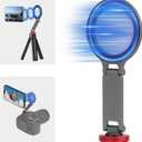 BRDRC Cold Shoe Phone Mount Holder, Tripod Mount for iPhone Magsafe Magnetic Hot Shoe Camera Adapter with 1/4" Screw Hole for DJI Ronin Samsung Canon Nikon DSLR Photography Accessories