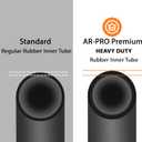 AR-PRO 13 x 6.50-6'' Heavy Duty Replacement Inner Tube with TR-13 Straight Valve Stem (2-Pack) - for Wheelbarrows, Razor Quad 1-18, Dirt Bike, ATV, Mowers, Hand Trucks and More