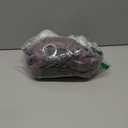 NICETOWN Flax Linen Sheer Curtains for Living Room, Grommet Vertical Semi Sheer Curtains Privacy Drapes with Light Filter for Villa/Cottage, W52 x L84, Purple Brown, 1 Pair