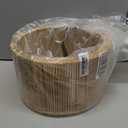 Drum Table shades Woven Bamboo Lamp Shade 2Set Lampshades DIY Natural Boho Hand Crafted