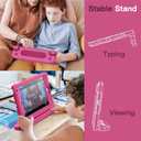 JETech Kids Case for iPad mini 5/4/3/2/1 (7.9-Inch, 2019/2015/2014/2013/2012 Model) with Built-in Screen Protector, Shockproof Full-Body Handle Stand Tablet Protective Cover (Hot Pink)