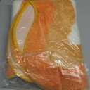 HAOCOO Bath Mats for Bathroom, 20x31 inch Fluffy Microfiber Shower Rug, Non Slip Aesthetic Washable Orange Bathroom Rugs Absorbent Carpet for Bathroom Floor Tub Shower