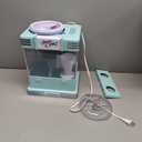 Nostalgia Snow Cone Shaved Ice Machine - Retro Table-Top Slushie Machine Makes 20 Icy Treats - Includes 2 Reusable Plastic Cups & Ice Scoop - Aqua