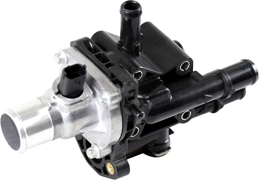 BOXI Thermostat Housing with Gasket & Sensor - Compatible with 1.8L & 1.6L 2011-2016 Chevy Cruze / 2012-2018 Chevy Sonic / 2013-2018 Trax - Replace 25199824 25192228 902-033 15-81816