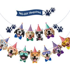 Dog Birthday Banner Birthday Garland Theme Party Bunting Decoration Baby Shower Party Supplies (Dog)
