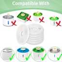8 Pack Cat Water Fountain Replacement Filters Fit for 3L Flower Water Dispenser Automatic Pet Dog Cat Fountain Filter
