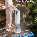 42 INCH Swamp Cooler Air Conditioner w/ 4 Modes & 3 Speeds, Aroma&Memory Function Evaporative Air Cooler, 4.2L Dual Tank, 15H Timer, 6 Ice Packs Portable Windowless Air Conditioner for Bedroom