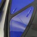 Greatever Snorkel Fins Adjustable Buckles Open Heel Swim Flippers Travel Size Short Swim Fins for Snorkeling Diving Swimming Adult Men Womens (Blue)