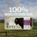 EPIC Bison Uncured Bacon and Cranberry Bars, Grass-Fed, Protein Bar, 12 Ct, 15.6 oz (EXP 04/28/27)
