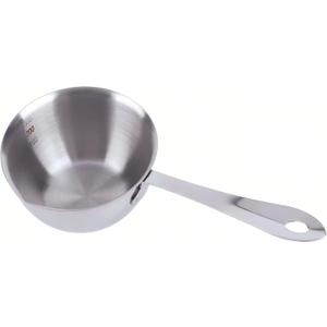 Stainless Steel Butter Warmer, Milk Warmer Pot with Pour Spouts Mini Chocolate Melting Pot for Coffee Tea Soup Warming (300ML)