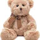 Bearington Lil' Bensen Stuffed Teddy Bear for Babies - 10" Soft Stuffed Bears Plush Toy with Classic Design - Adorable Cuddly Brown Bear Gift for Baby Showers, Boys, Girls, and Animal Lovers