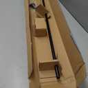 Amazon Basics Room Darkening Blackout Curtain Rod for Bedroom and Living Room, Curved, Wraps Around, Blocks Light, for Heavy Curtains, 48" to 88", Black