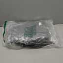 3 Ring Zipper Binder Bag for 700+ Sheets Capacity Detachable Backpack Straps & Shoulder 14 Inch Laptop for School and Office(Green)