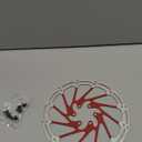 BUCKLOS 2PC MTB Bike Brake Rotors 140mm 160mm 180mm 203mm,Stainless Steel Bicycle Disc Rotors with 12 Bolts for Mountain Road Bike/Ebike(Red)