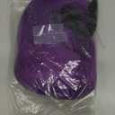 Dark Purple Bob Wig With Bangs 12 Inch Short Synthetic Fiber Bob Wigs for Women Short Bob Wigs and Halloween Cosplay Wig for Daily Life Colorful Wigs With One Cap (Dark Purple)