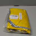 SlowTon Dog Raincoat, Adjustable Dog Rain Jacket Clear Hooded Double Layer, Waterproof Poncho with Reflective Strip Straps and Storage Pocket for Small Medium Large Dog (Yellow XL)