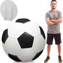 Capoda 3.9 ft Large Soccer Party Signs Decoration Sports Cardboard Cutout Stand up Backdrop for Soccer Birthday Decor Balls Photo Viewing Events Game Day Celebrations Supplies
