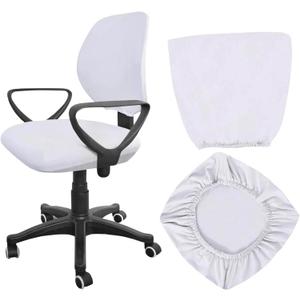 Chair Protector Office Chair Armless Computer Chairs Cover Dining Computer Chair Covers Garden Chair Covers Slipcovers for Office Chairs Seat Pad Cover Split White
