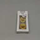 Bibs Pacifiers Color Collection, Set of 2 BPA-Free Latex Pacifiers Made in Europe, Round Nipple Baby Pacifier. (6+ Month (Pack of 2), Mustard)