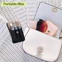 Nail Clippers Set, 6 Pcs Toenail Clippers Stainless Steel Fingernail Clippers Manicure Set with Leather Case, Idea Gift for Christmas Stocking Stuffers, Black