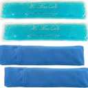 Perineal Cooling Pad for Postpartum Recovery, Extra Durable Gel Cold Packs for Hemorrhoids & C-Section Relief, 2 Reusable Ice Packs & 2 Washable Covers, New Mom Gift (Blue)