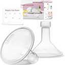 Nenesupply 19mm Flange Compatible with Medela Breast Pump Parts Replace 19mm Flange for Medela Accessories Compatible with Pump in Style Parts Symphony Swing Harmony Pump Work with Personalfit Flex