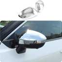 Car Accessories Fit for Nissan New Rogue 2021 2022 2023 2024 2025 2026 Rear View Mirror Side Molding Guard Cover Trims (Chrome) 2PCS ABS