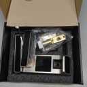 Harfo Smart Door Lock, Heavy Duty 5 in 1 Keyless Entry Door Lock, Full App Control Digital Keypad Lock, Reversible Handle with Fingerprints and Passcodes for Family/Office/Apartment (Satin Nickel)