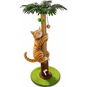 RPZ Cat Scratching Post, Sisal Scratcher with Toys for Indoor Cats | Protects furniture while satisfying natural scratching instincts. Durable sisal post with interactive toys for daily play.