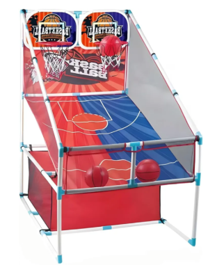 Basketball Arcade Game, Kids Double Basketball Hoop with Balls & Pump, Fun Sports Game for Boys Girls, Gift for Kids Ages 4+