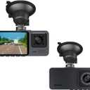 2K Dash Camera Front and Inside Dash Cam for Car Security 1080P Video Recorder with Audio Plug and Play, WDR, Night Vision, G-Sensor Auto Lock, 2 Inch Screen Vehicle Security