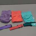 Pet Soft Dog Diapers Female with Suspenders, 3 Pack Reusable Female Dog Diapers for Heat, Dog Period Panties for Doggie in Cycle(Small, Pinkycolor) (Small:10''-14'')