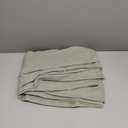 Sage Green Linen Curtains 90 Inch Length 2 Panels for Living Room Bedroom, Light Filtering Sheer Curtains 90 Inches, Elegant Modern Grommet Semi Sheer Soft Privacy Drapes