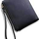 Wallets for Women Small Rfid Bifold Ladies Wallets Wristlet Change Purse for Card Coin with Wrist Strap | Small, Rfid, Bifold, Wristlet, Change Purse, for Card, Coin, with Wrist Strap (Black)